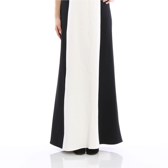 BCBGMaxAzria Maxi Gown Floor Length Black and White Size 2 - Picture 10 of 11